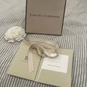 David Yurman Gift Set with Cream Ribbon and Card